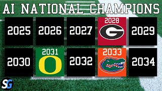 Asking AI to Pick the Next 10 College Football National Champions [upl. by Haletta]