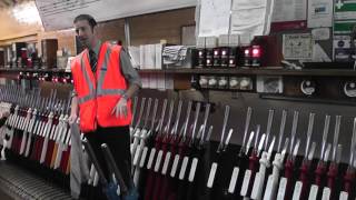 Banbury North Signalbox  A guided tour of the working of the box [upl. by Ahsikad343]