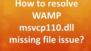 How to Fix MSVCP110dll Missing Error [upl. by Carla]