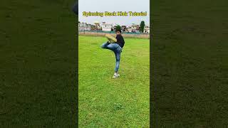 Spinning Back Kick Tutorial 🔥 spinning back kick [upl. by Ainsworth]