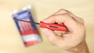 Mayhew Tools 4pc made in USA Micro Screwdrivers part no31021 [upl. by Icaj12]