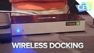 Wireless Dock Your Laptop With a New 60GHz 80211 ad Chip  CES 2013 [upl. by Anej628]