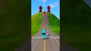 Cars Police amp Ambulance Chase Vs Underground Extreme Bollard shorts beamngdrive [upl. by Cruickshank]