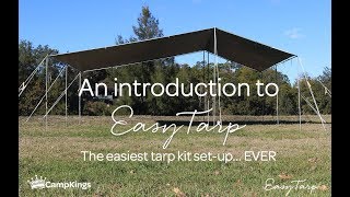 Easy Tarp Camping SetUp  Easiest Ever tarpaulin kit [upl. by Noah]