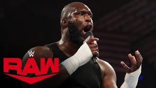 Omos vs Apollo Crews amp Commander Azeez – 2on1 Handicap Match Raw March 21 2022 [upl. by Kamila174]