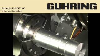 Guhring GT100 Drilling on Radius [upl. by Gipsy]