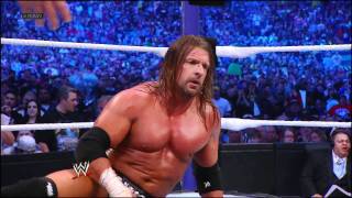 Raw Undertaker vs Triple H  WrestleMania XXVII highlights [upl. by Levan]