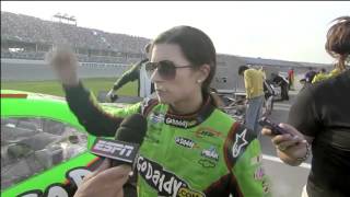 Danica Patrick vs Sam Hornish Jr  2012 Aarons 312 [upl. by Elolcin]