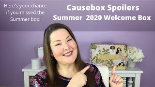 Causebox Spoilers For The Welcome Box Summer 2020 [upl. by Ahsekram]