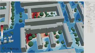 Interactive Urban Microclimate  solar humidity wind apparent temperature [upl. by Pollak]