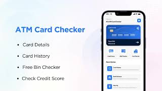 ATM Card Checker  BIN Checker App  Save Your Credit amp Debit Card Details [upl. by Beata960]