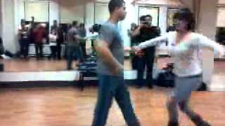 Thursday Adv Beg Salsa Class at Dance On 2 with Gabriel Perez and Melanie Torres [upl. by Akinert125]