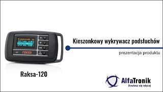 Raksa iDet  wykrywacz podsłuchów telefonów i lokalizatorów GPS  AlfaTronik [upl. by Macknair133]