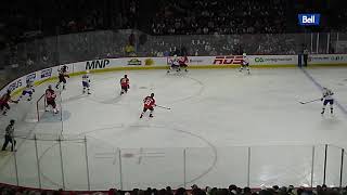 Riley Kidney of the Laval Rocket scores vs the Utica Comets 103024 [upl. by Gerdy]