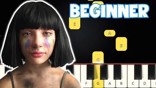 Unstoppable  Sia  Beginner Piano Tutorial  Easy Piano [upl. by Eat]