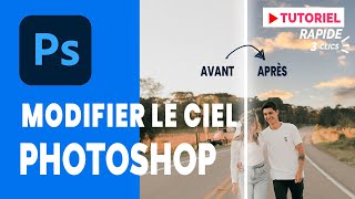 Modifier ciel photoshop en 3 clics [upl. by Gerc]