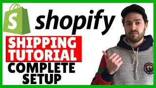 Shopify Shipping Tutorial  How To Setup Shipping Rates amp Settings In Your Store [upl. by Lawson]