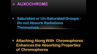 UVVis SpectroscopyChromophores [upl. by Sille]