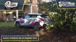 Rally Ciudad de Langreo 2024  Show amp Many Mistakes amp Difficult Corner amp Crash  Atasco Competicion [upl. by Meensat]