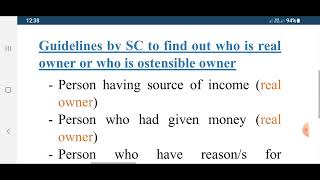 Ostensible owner Section 41of TPA [upl. by Tommy438]