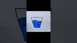 How To Drow Glass With Water easydrawingideasforkids [upl. by Caitrin195]