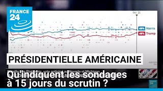 Présidentielle américaine  quindiquent les sondages à 15 jours du scrutin  • FRANCE 24 [upl. by Akzseinga]