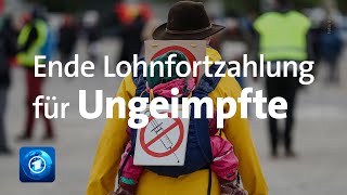 QuarantäneAusgleich für Ungeimpfte endet [upl. by Raddi728]