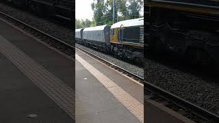 Class 66712 Peterborough Power Signalbox LocoWoodsmoorclass66 shorts train freight trains [upl. by Anilejna]