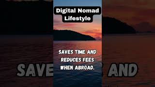 Digital Nomad Lifestyle digital nomad lifestyle abroad shorts facts reduce fees [upl. by Bannerman]