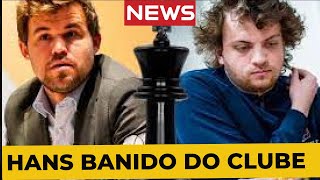 NIEMANN é BANIDO e MAGNUS CARLSEN dá nova ENTREVISTA no mundo do xadrez [upl. by Ybbil]