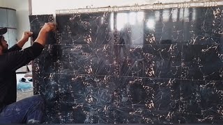 Techniques of Portico 3D Wall Tile Accurately Install with CementWall Tile DesignHow to install [upl. by Lowe828]