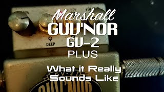 MARSHALL GUVNOR GV2 PLUS PEDAL WHAT IT REALLY SOUNDS LIKE [upl. by Ycaj37]