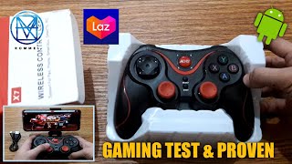 TERIOS T7X7 UNBOXING amp REVIEWS WIRELESS BLUETOOTH GAMEPAD CONTROLLER w BRACKET [upl. by Kynthia]