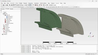 PrePoMax amp CalculiX  Revolved meshes [upl. by Ambert292]