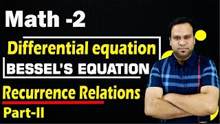 Bessels Equation  Bessels function Recurrence Formulae  Engineering and BSc Mathematics [upl. by Haliek372]