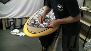 Stand Up Paddle Board Instruction Lesson 13  Glue on Pad [upl. by Harrod]