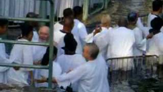 jordan river baptism  Benny Hinn at Yardenit 2009 part 3 [upl. by Naivaj774]