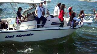 2011 Gasparilla pirate invasion boat flotilla parade Tampa Bay [upl. by Nyrahtak]