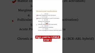 Chromosomal translocation important for USMLE STEP 1 usmle usmlepreparation usmlestep1videos [upl. by Ojillib]