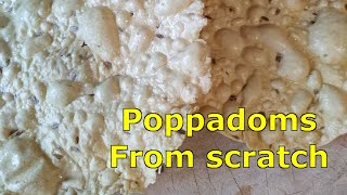 How to make poppadoms from scratch  For the noms [upl. by Sibley976]