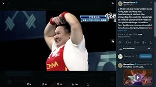 Halterofilia Juegos Olímpicos 2024 81 Kg Femenino Wenwen Li Campeona Olimpica [upl. by Nnylecoj]