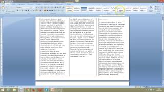 Create a simple 3 fold leaflet in Word [upl. by Yelnoc]