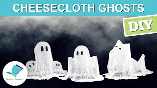 DIY Cheesecloth Ghost Decoration  DIY Dog Ghost [upl. by Berners]