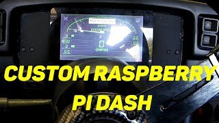 Custom Pi Dash Dashboard In Turbo Fox Body Mustang Pt1 [upl. by Brazee]