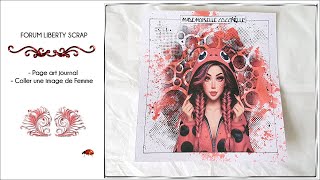 171  PAGE ART JOURNAL FEMME [upl. by Tasiana181]