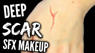 DEEP SCAR SFX MAKEUP TUTORIAL [upl. by Oznarol]