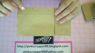 Paperbag Mini Album Tutorial Part 1 of 2 [upl. by Nairehs]