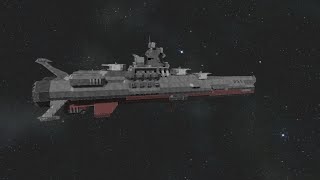 Space Engineers  Space Battleship Yamato tribute [upl. by Akkeber]