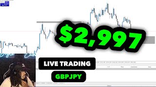 Live Trading GBPJPY 2997 In 30 Minutes Using Supply amp Demand Strategy  FOREX [upl. by Feigin]