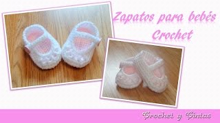 Como tejer zapaticos escarpines crochet ganchillo para bebé – Parte 2 [upl. by Imik482]